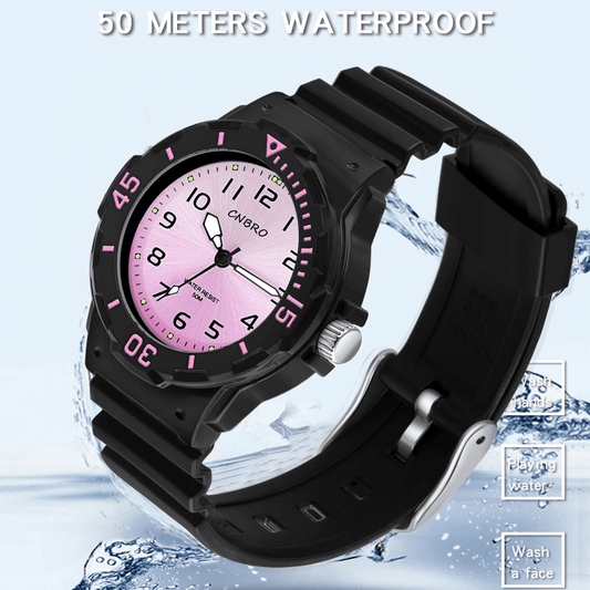 Findtime Women's Wrist Watches Nurse Watches with Second Hand for Women Waterproof Easy Read Dial Minimalist Basic Watch Luminous Nursing Watch for Women Gold Black Green White Pink