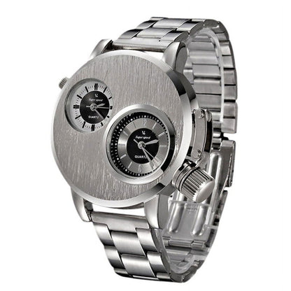 Minute Watch New Mens Stainless Steel Date Sport Quartz Analog Wrist Watch