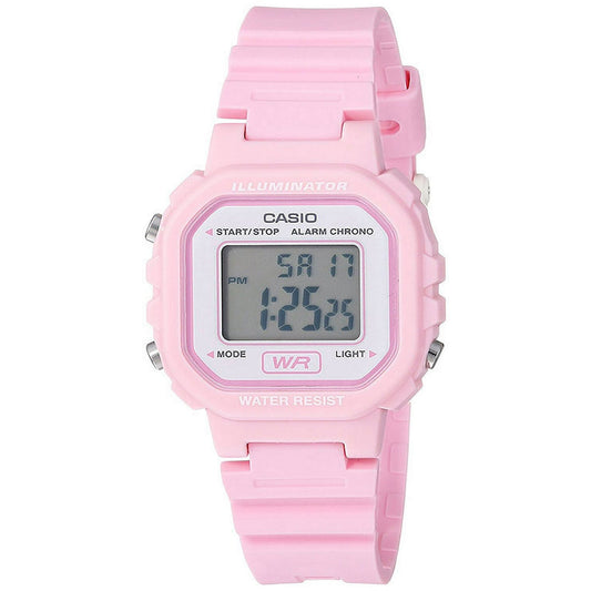 Casio Women's Digital Casual Watch, Pink/White LA20WH-4A1